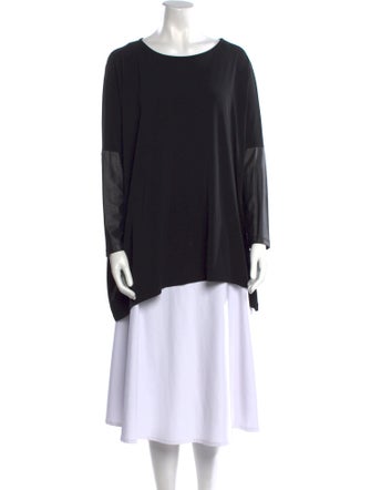 SUN WOO Scoop Neck Long Sleeve Tunic