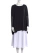 SUN WOO Scoop Neck Long Sleeve Tunic