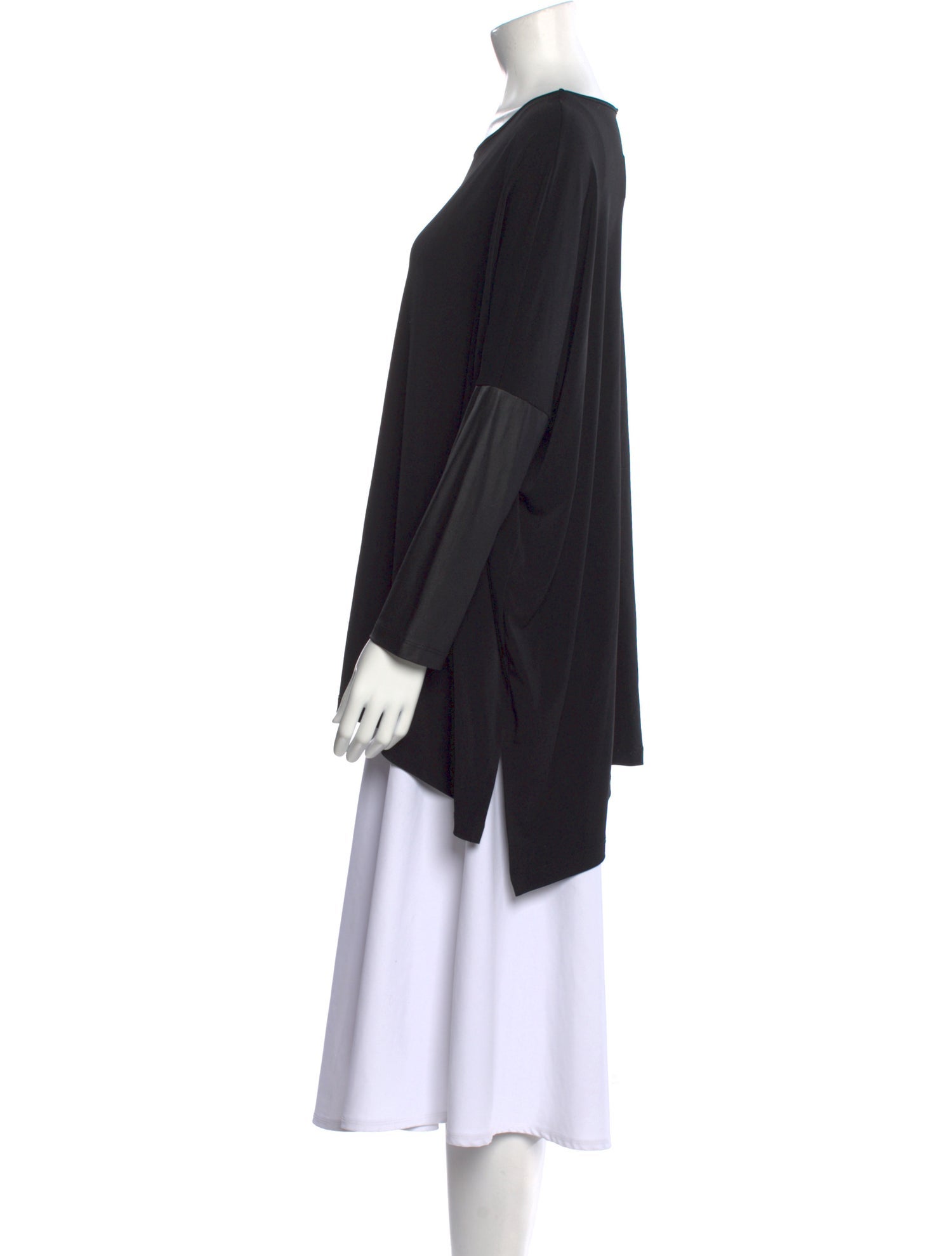 SUN WOO Scoop Neck Long Sleeve Tunic