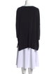 SUN WOO Scoop Neck Long Sleeve Tunic