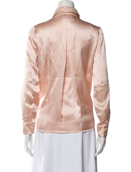 Suzannah Silk Long Sleeve Button-Up Top