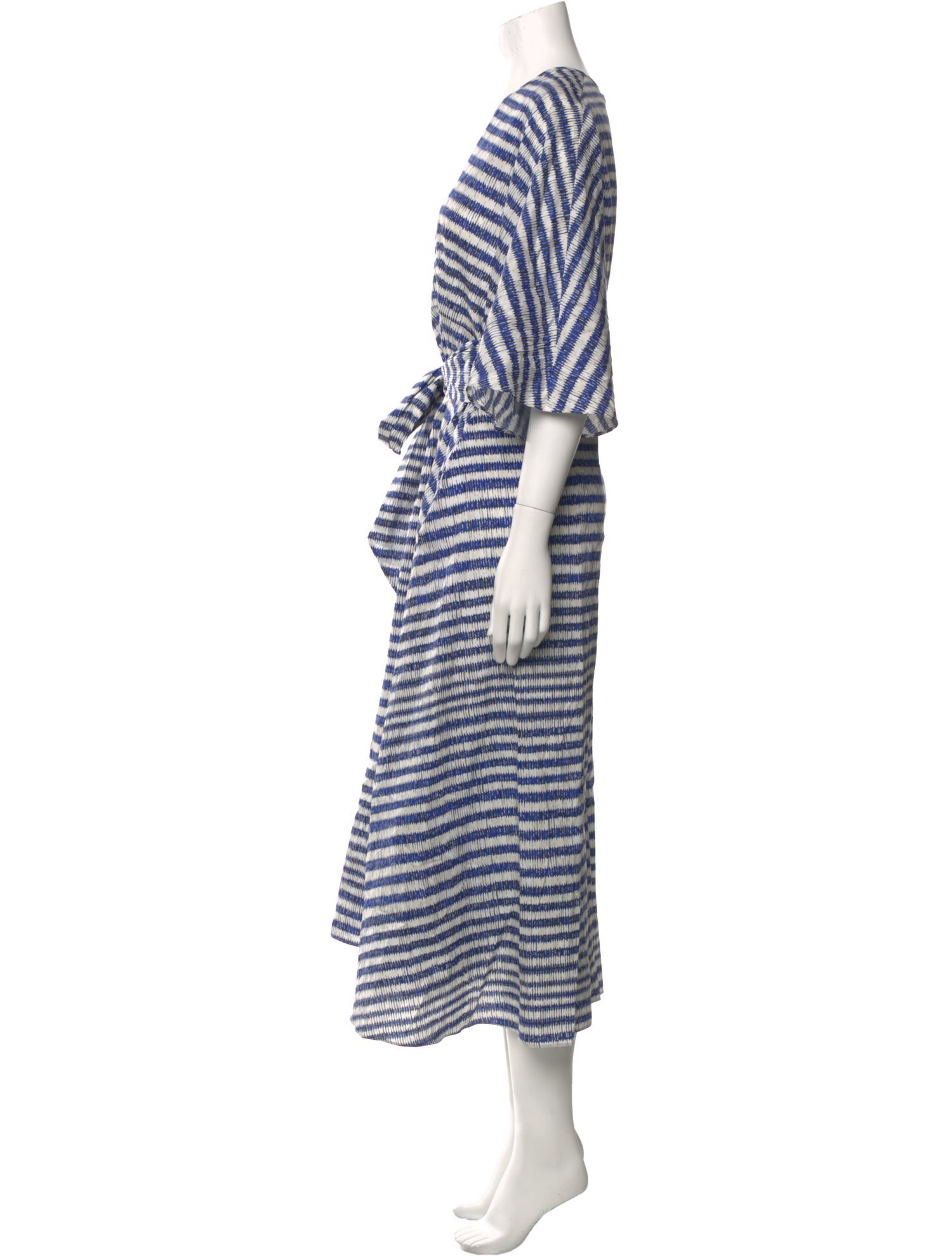 Suzannah Striped Long Dress