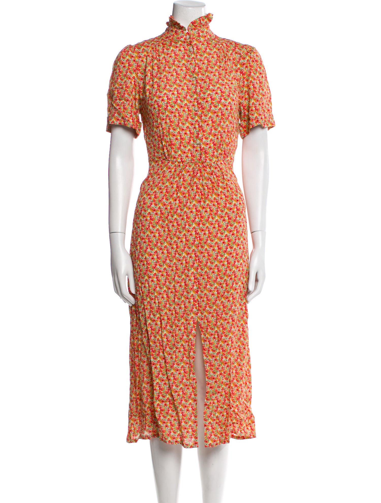 Suzie Winkle Floral Print Midi Length Dress