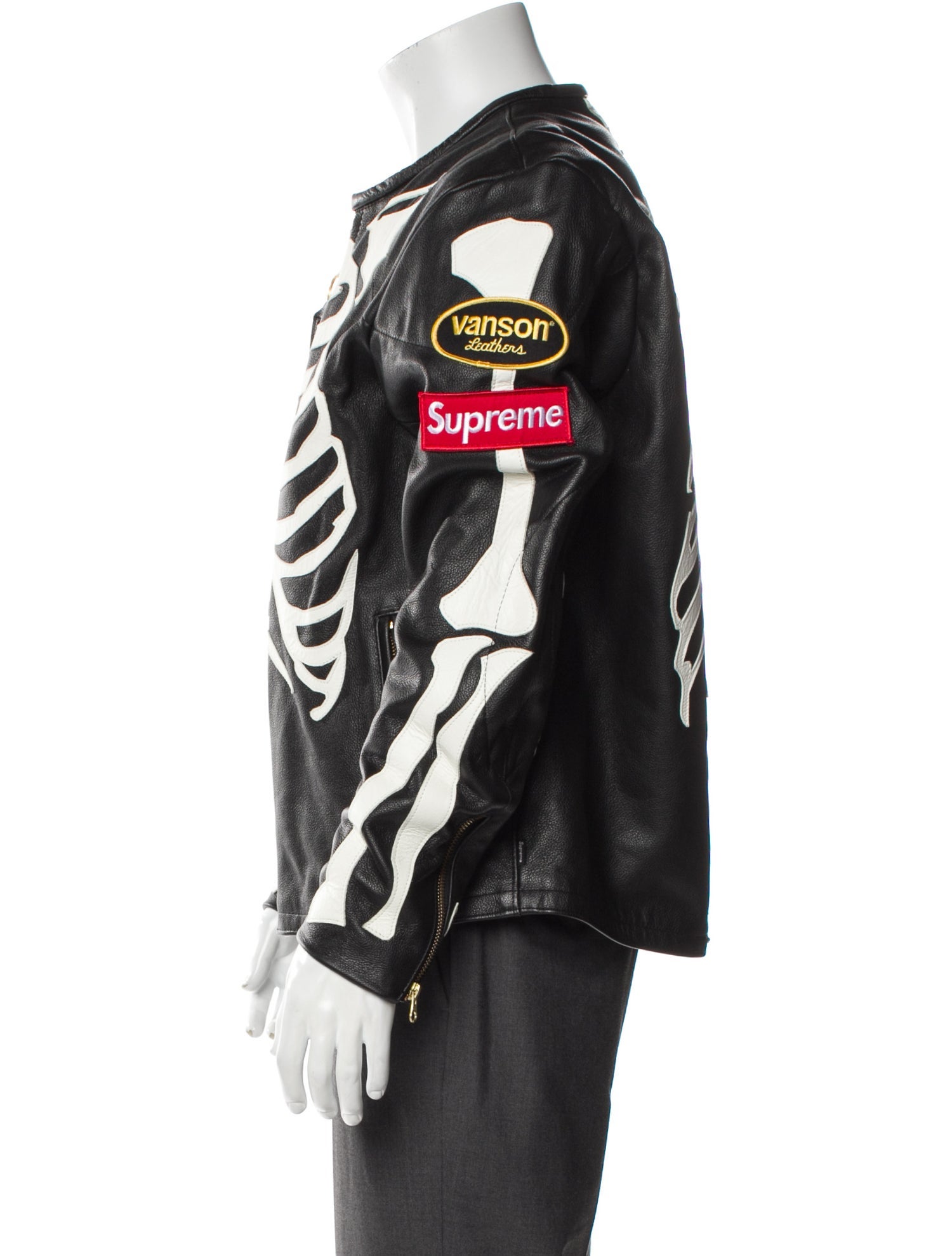 Supreme x Vanson Leathers 2017 Bones Puffer Coat