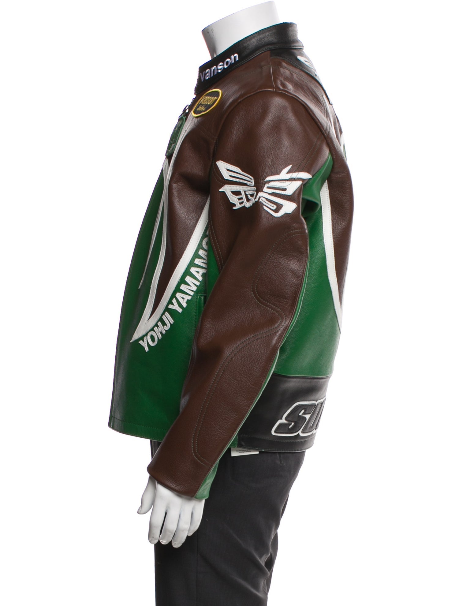 Supreme x Vanson Leathers 2022 x Yohji Yamamoto Split Moto Jacket w/ Tags