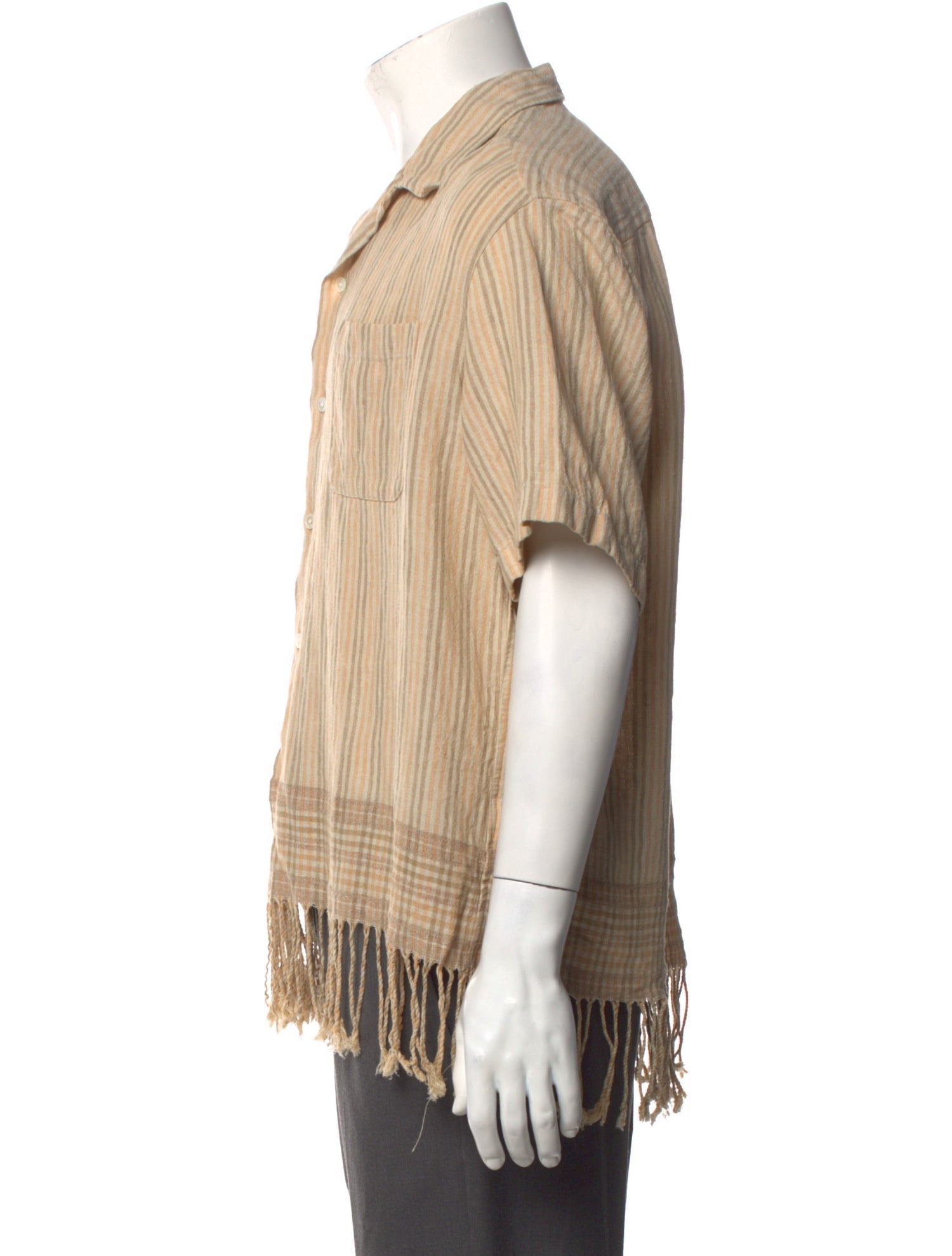 CMMN SWDN Linen Striped Shirt