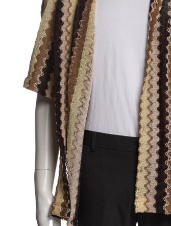 CMMN SWDN Striped Collar Polo Sweater