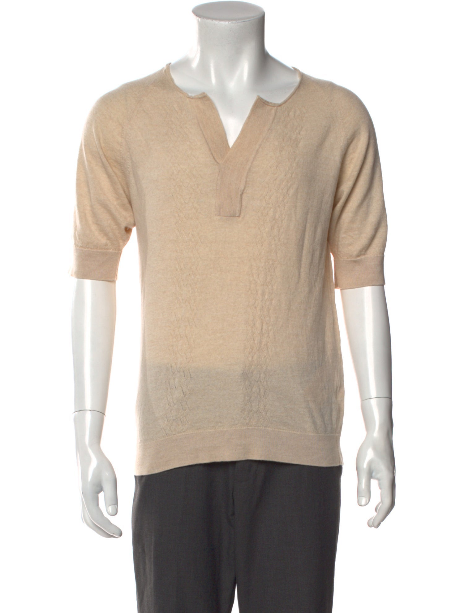 CMMN SWDN Merino Wool V-Neck T-Shirt