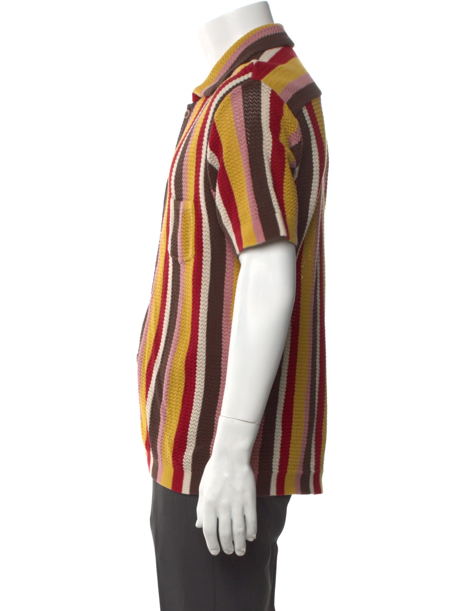 CMMN SWDN Striped Short Sleeve Shirt