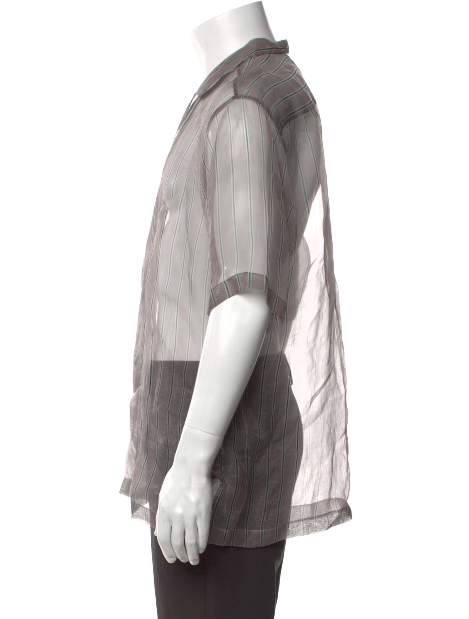 CMMN SWDN Silk Striped Shirt
