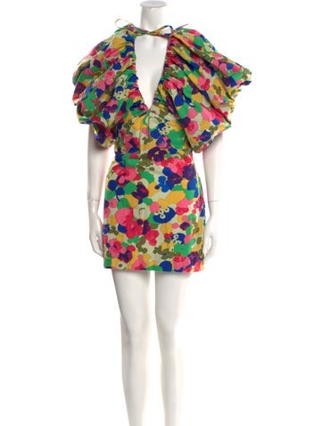 S/W/F Dresses Floral Print Mini Dress XS