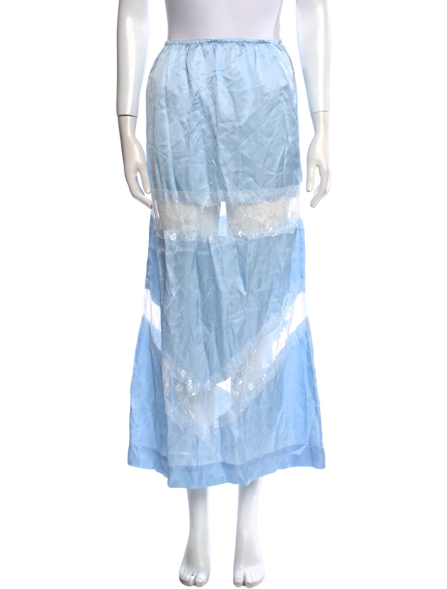 S/W/F Pleated Accents Midi Length Skirt w/ Tags