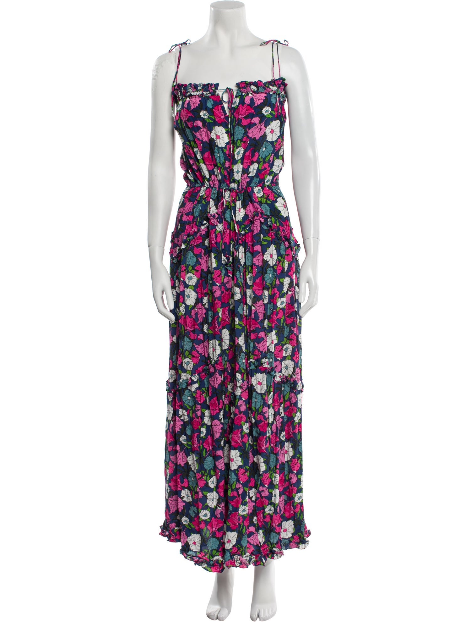 S/W/F Floral Print Long Dress
