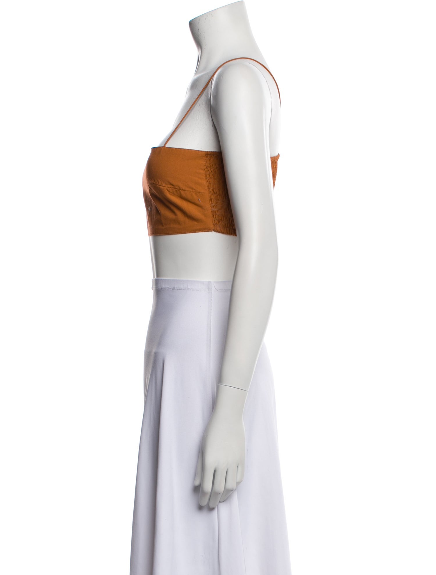 S/W/F Square Neckline Sleeveless Crop Top