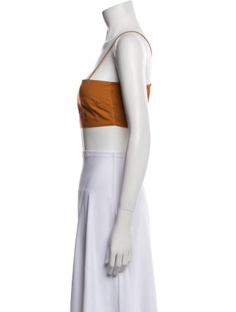S/W/F Square Neckline Sleeveless Crop Top