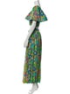 S/W/F Printed Pleated Accents Skirt Set