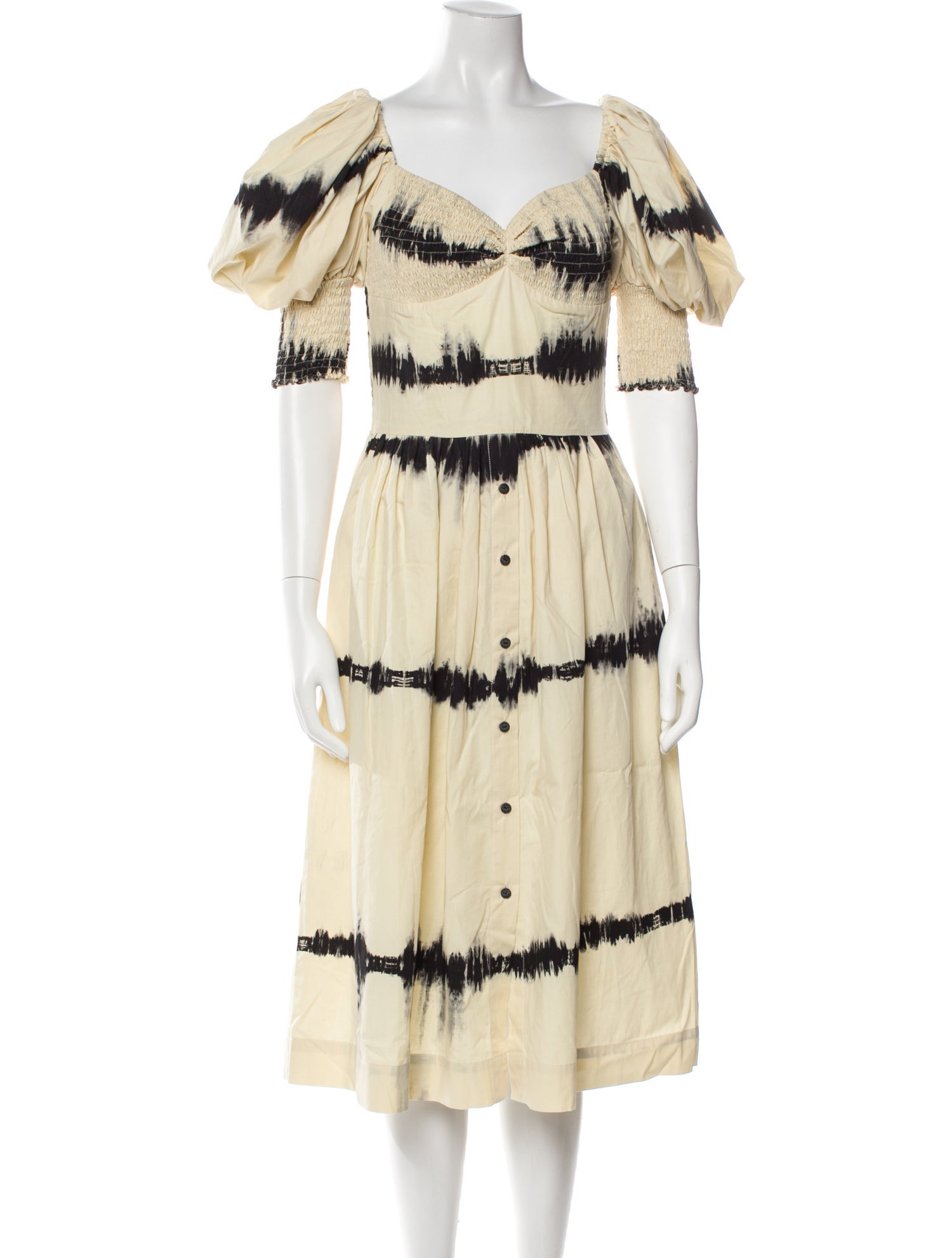 S/W/F Tie-Dye Print Knee-Length Dress