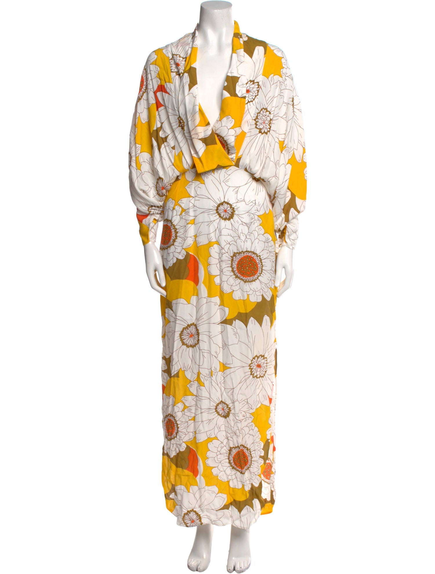S/W/F Floral Print Long Dress