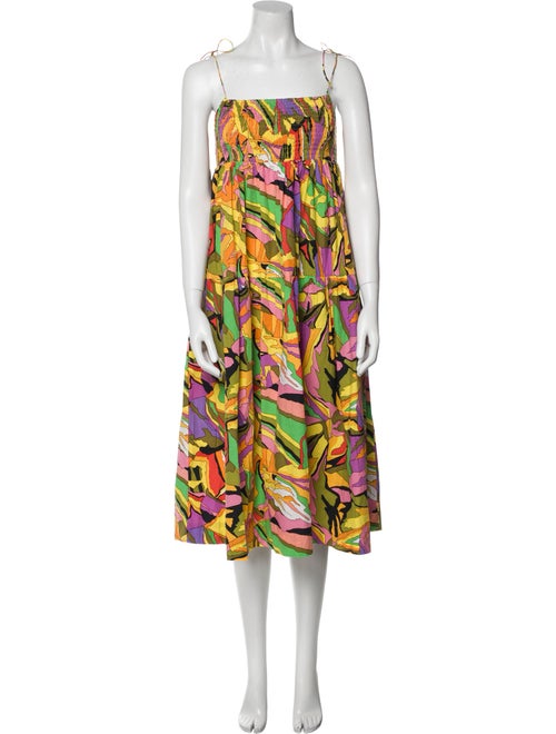 S/W/F Floral Print Knee-Length Dress