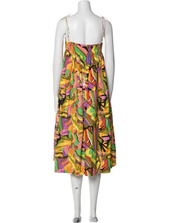 S/W/F Floral Print Knee-Length Dress
