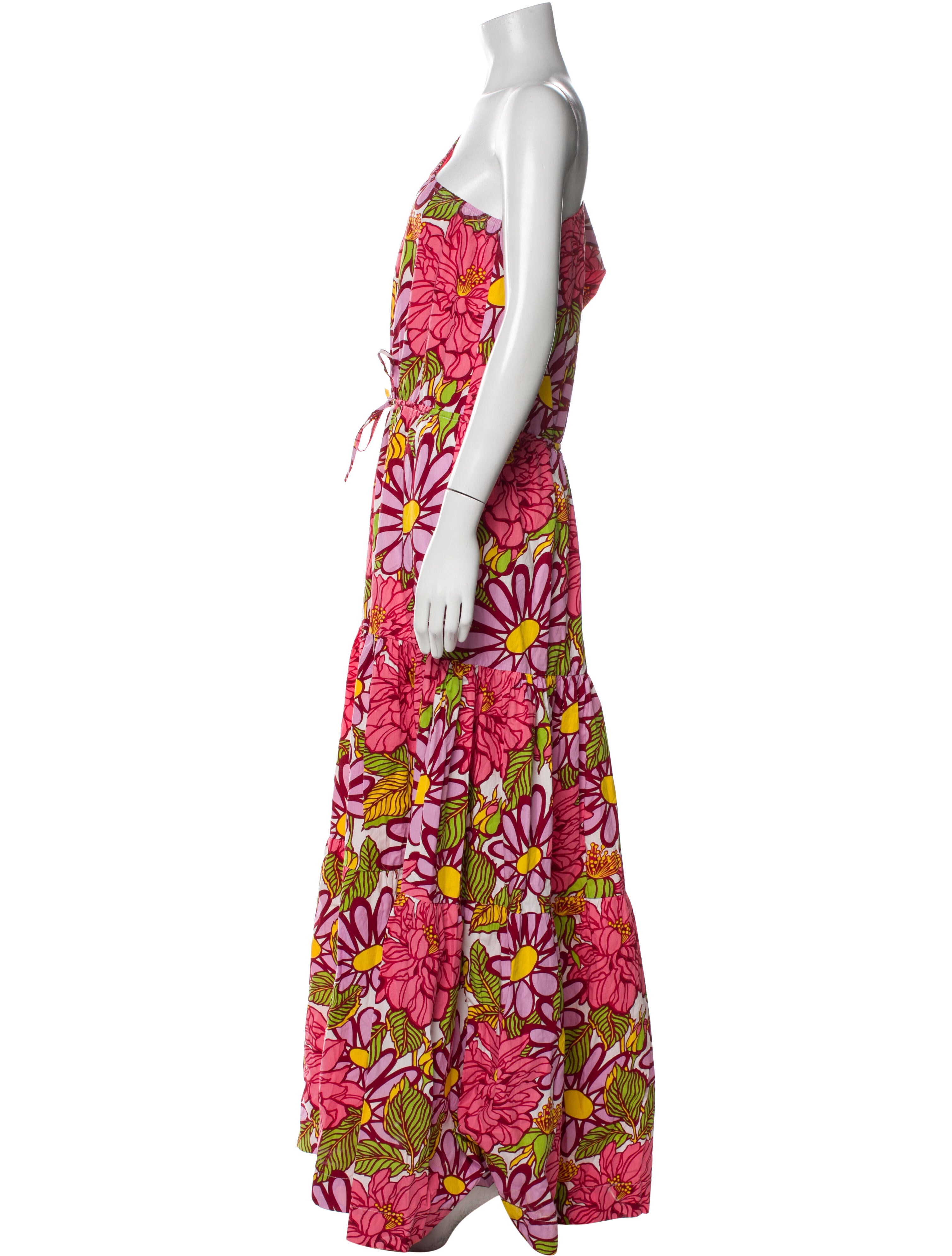 S/W/F Floral Print Long Dress