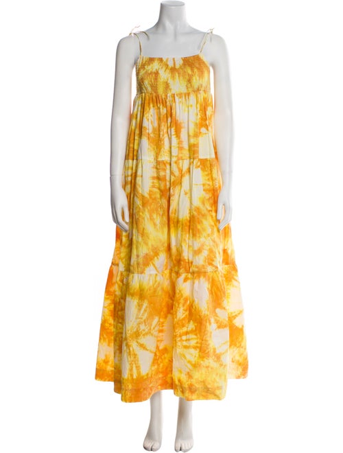 S/W/F Printed Long Dress