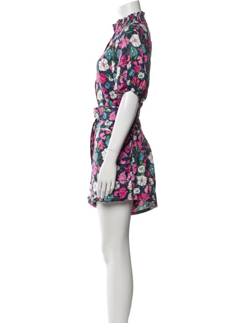 S/W/F Printed Mock Neck Romper