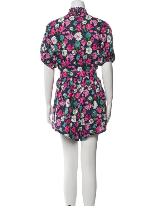 S/W/F Printed Mock Neck Romper