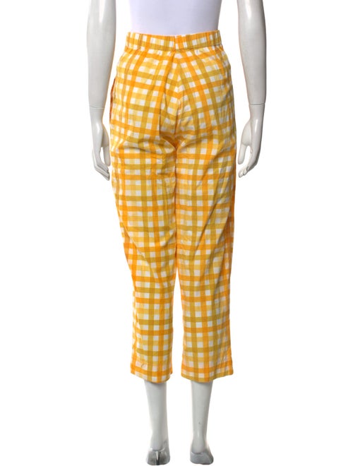 S/W/F Plaid Print Straight Leg Pants