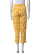 S/W/F Plaid Print Straight Leg Pants