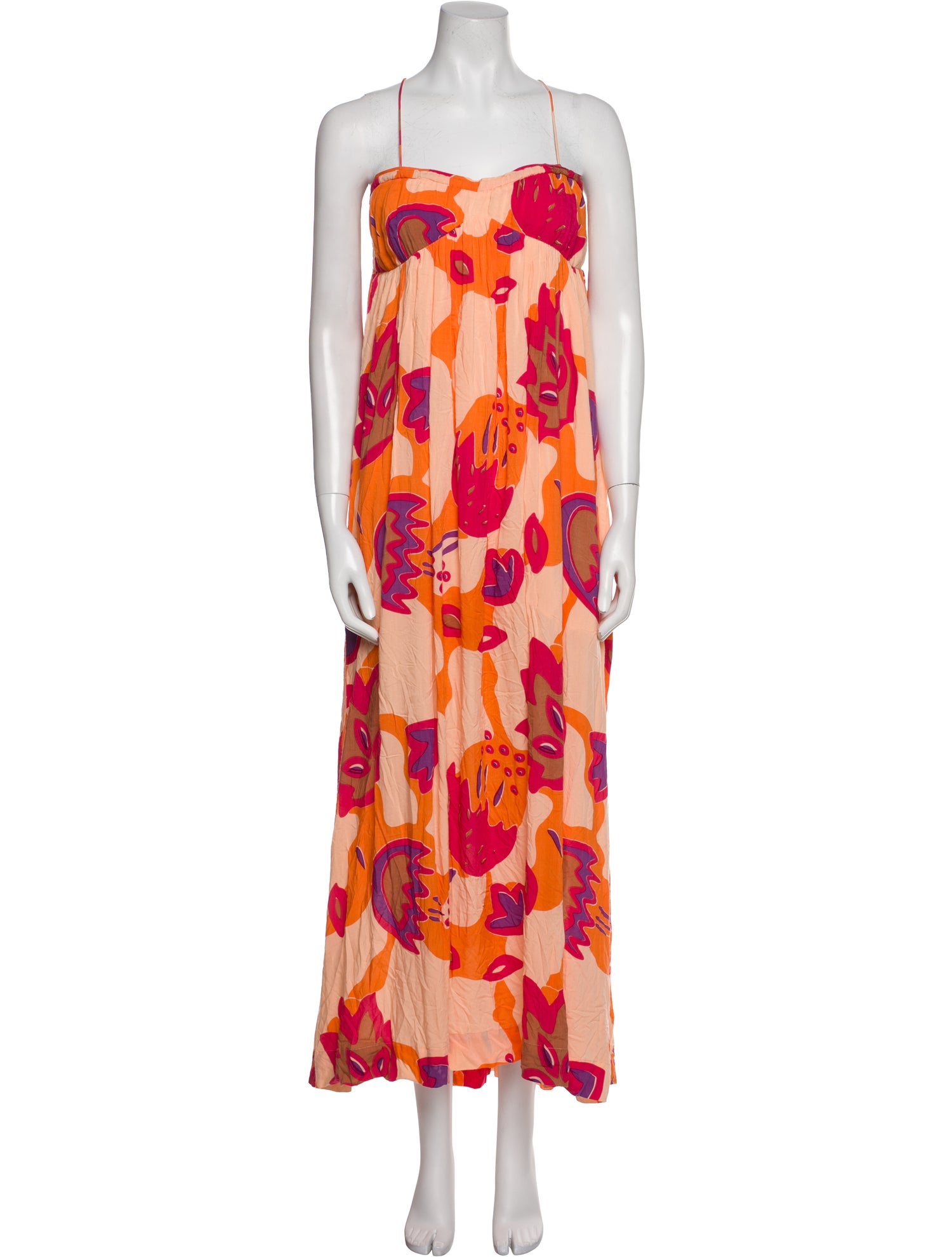 S/W/F Floral Print Long Dress