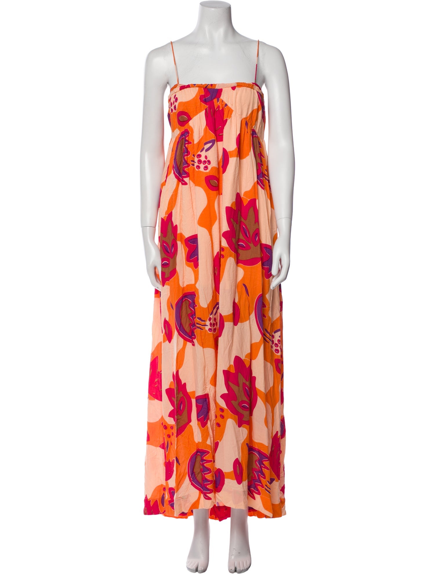 S/W/F Floral Print Long Dress