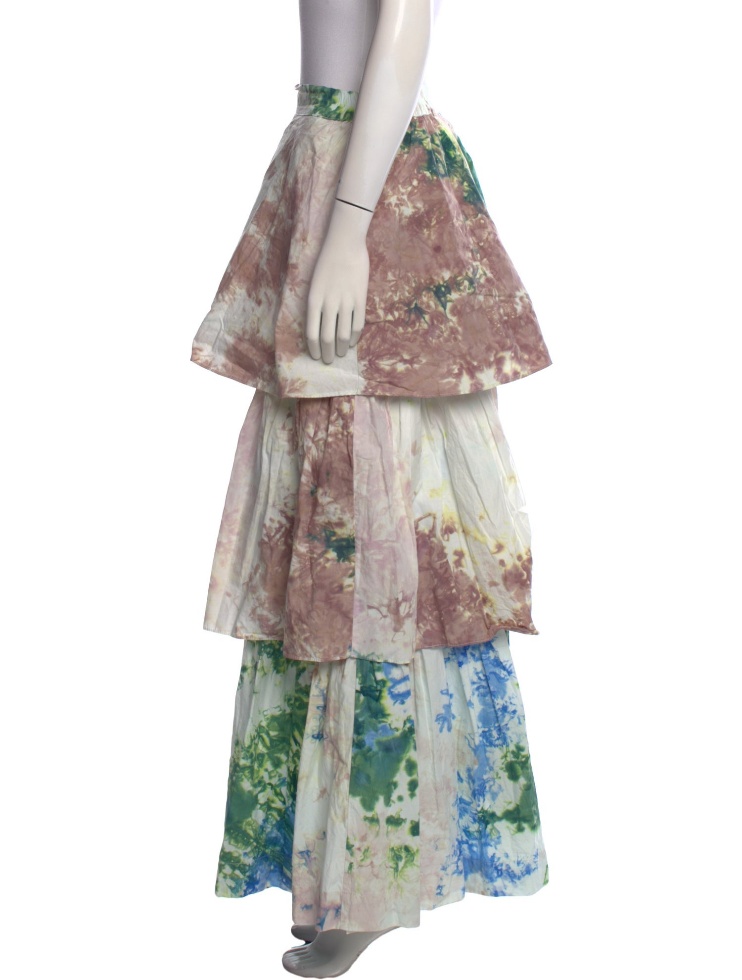 S/W/F Floral Print Long Skirt