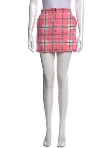 Pre-owned S/w/f Linen Mini Skirt W/ Tags In Pink