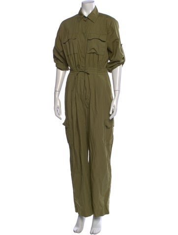 Pre-owned S/w/f Jumpsuit In Green