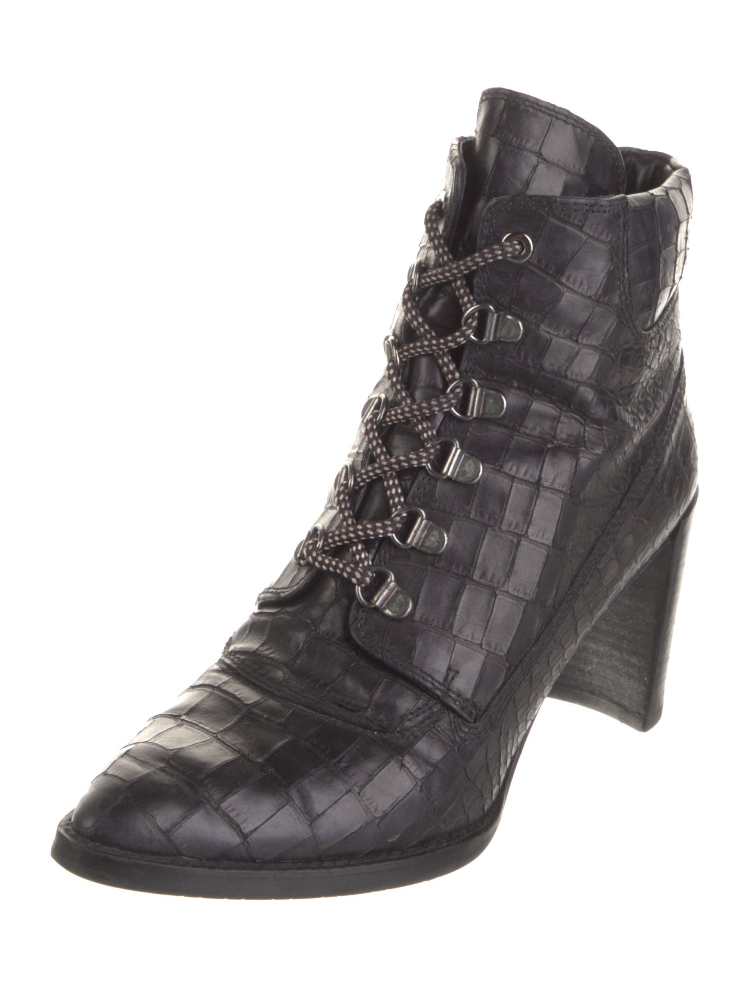 Stuart Weitzman x Gigi Hadid Leather Combat Boots