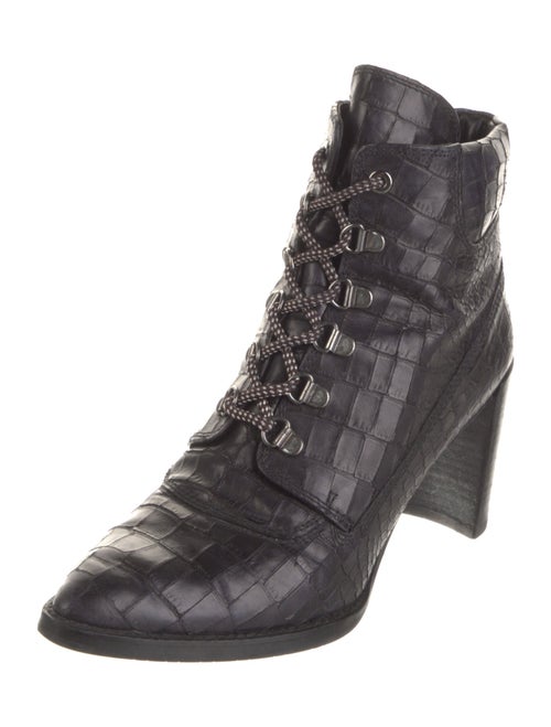 Stuart Weitzman x Gigi Hadid Leather Combat Boots