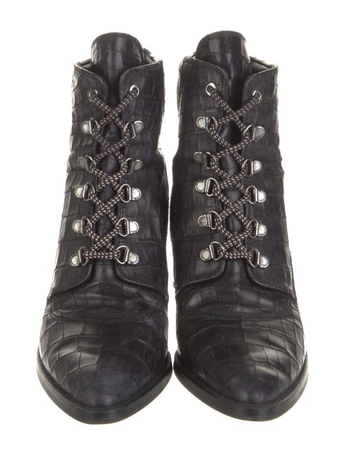 Stuart Weitzman x Gigi Hadid Leather Combat Boots