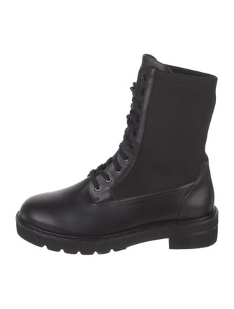 Stuart Weitzman Leather Combat Boots