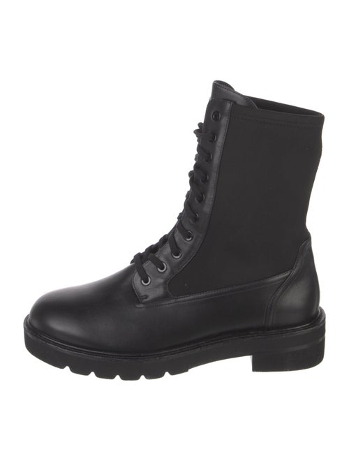 Stuart Weitzman Leather Combat Boots