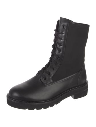 Stuart Weitzman Leather Combat Boots