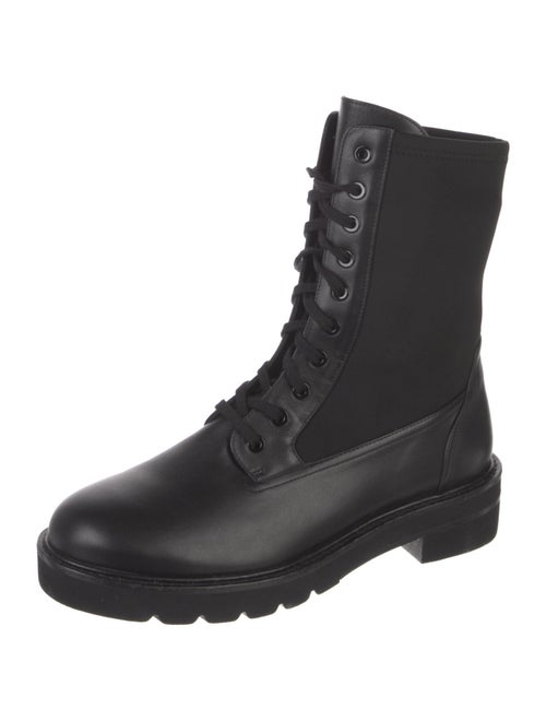 Stuart Weitzman Leather Combat Boots