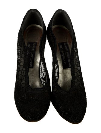 Stuart Weitzman x Gigi Hadid Lace Lace Trim Embellishment Pumps