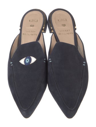 Stuart Weitzman x Gigi Hadid Suede Mules