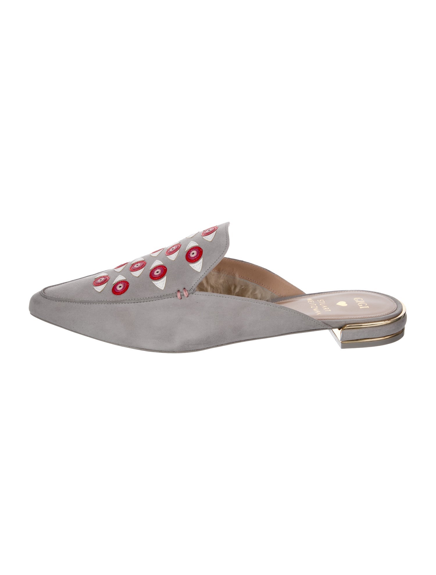 Stuart Weitzman x Gigi Hadid Suede Mules