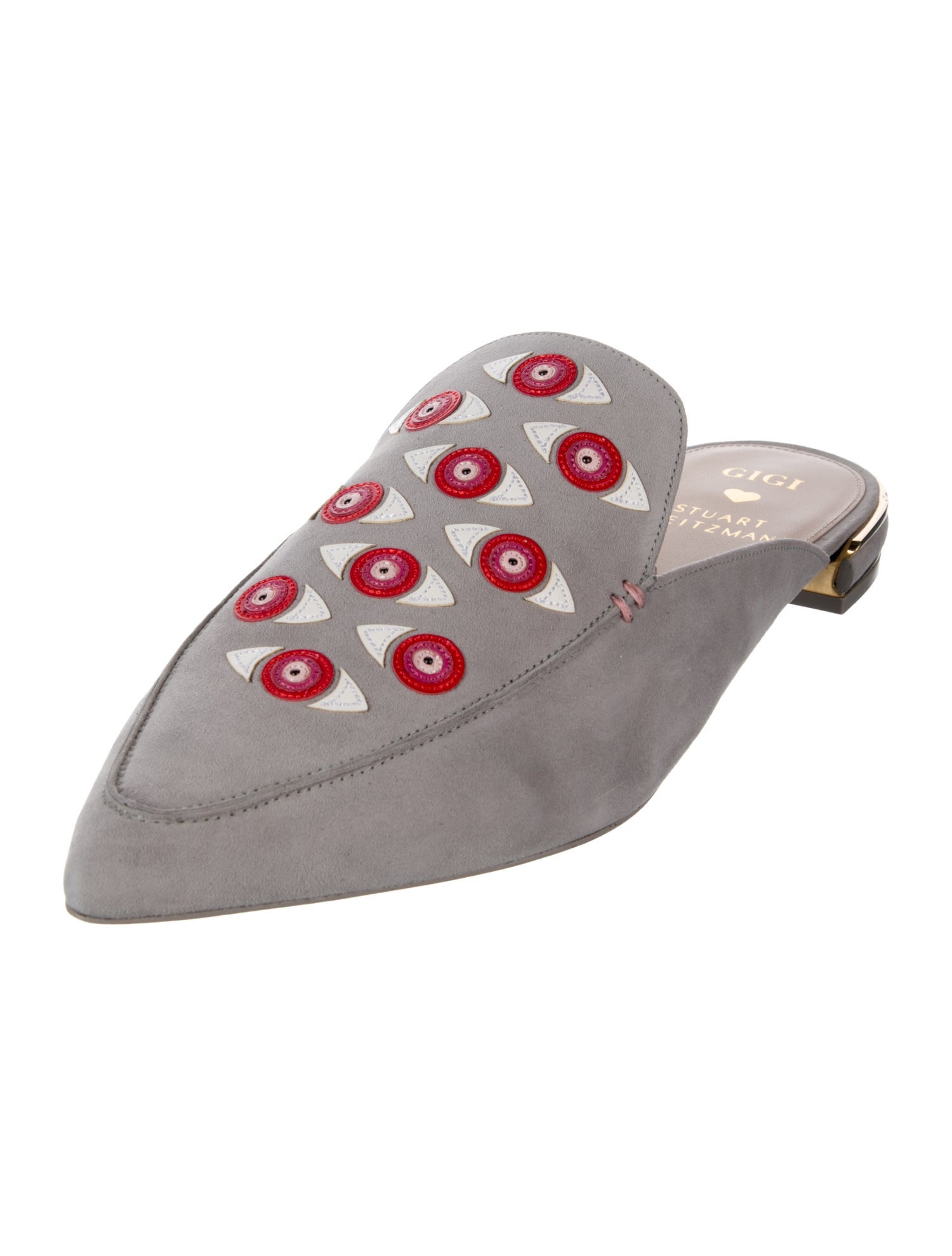 Stuart Weitzman x Gigi Hadid Suede Mules