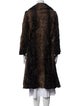 Swakara Animal Print Fur Coat