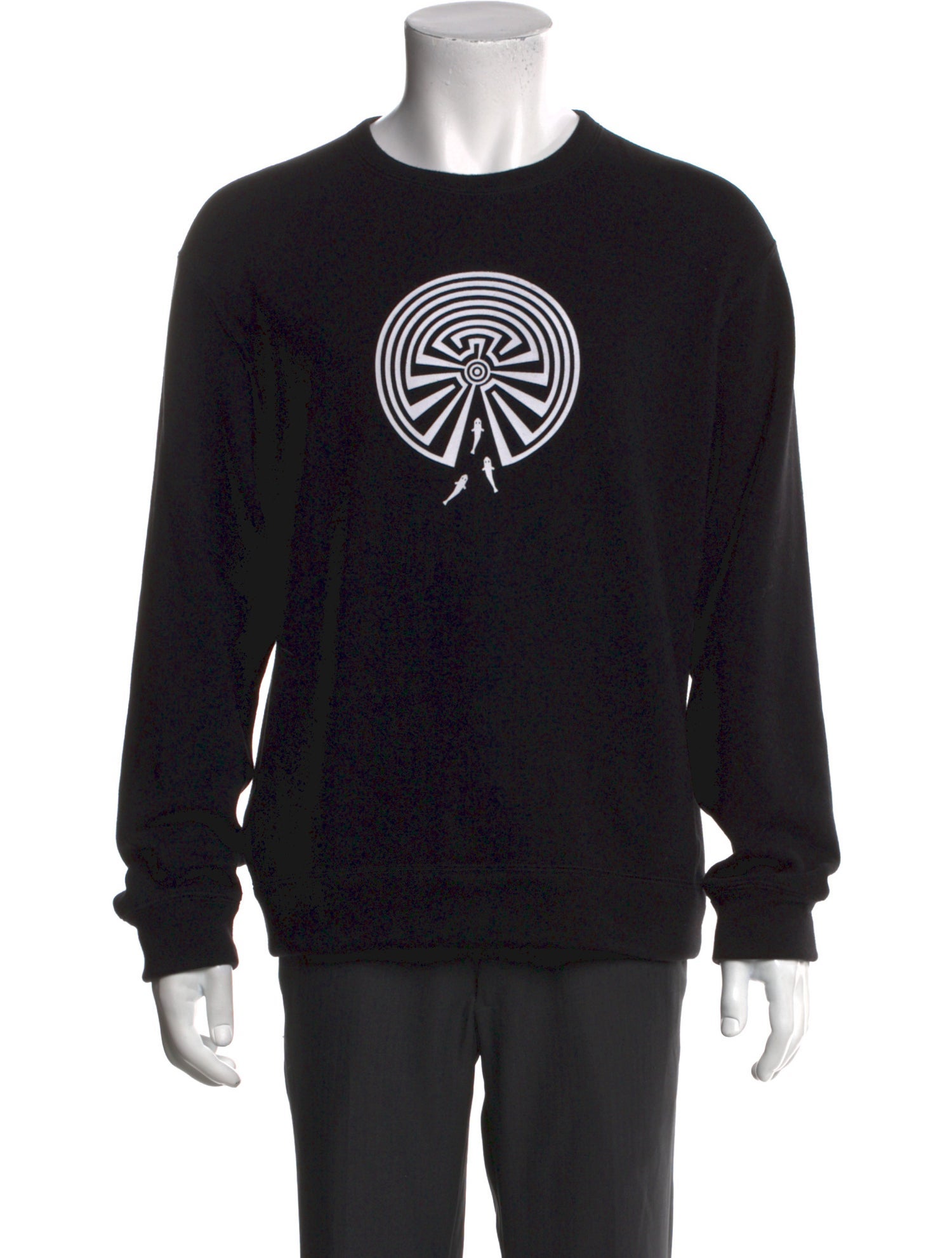 South2 West8 Graphic Print Crew Neck Sweatshirt