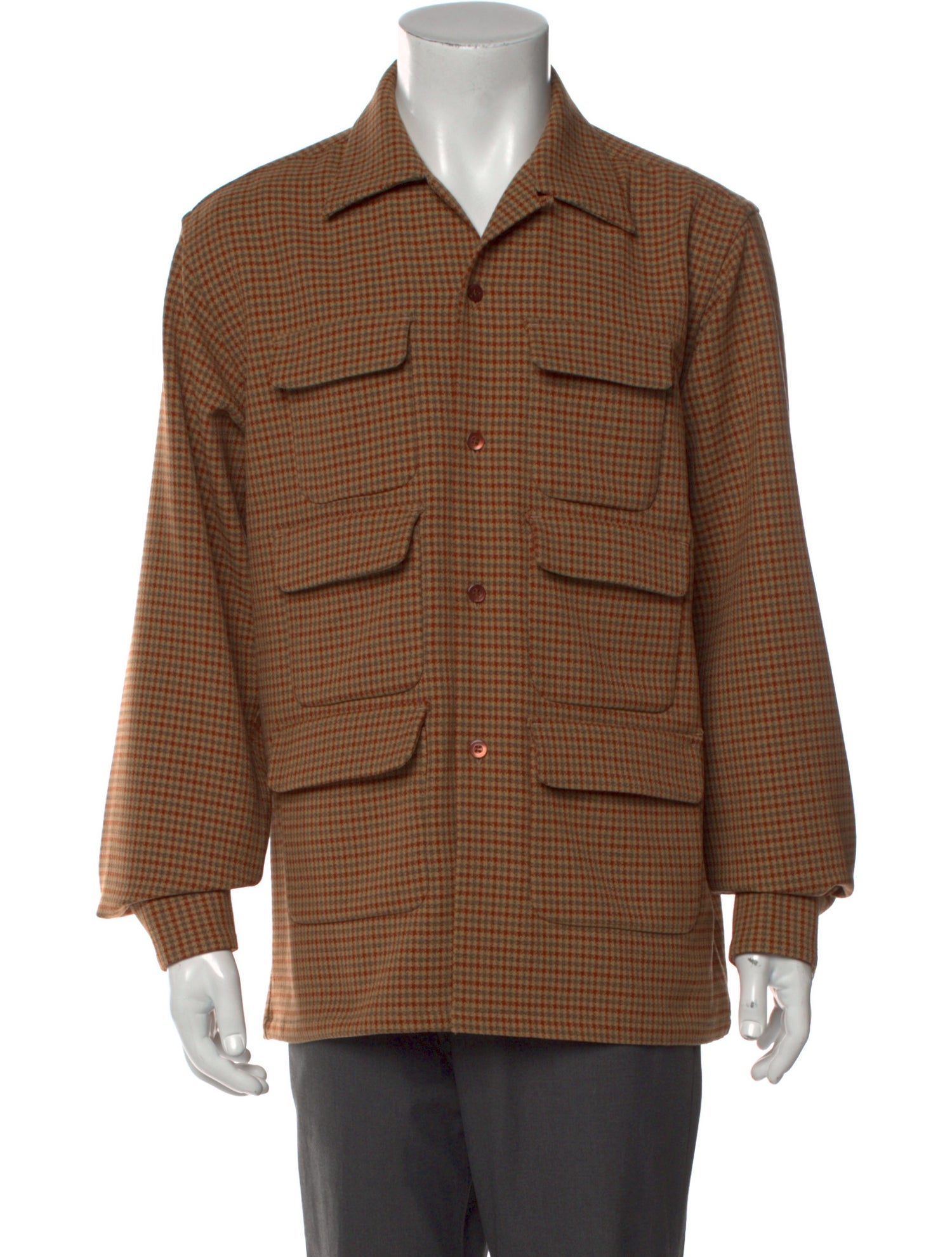 South2 West8 Plaid Print Long Sleeve Shirt