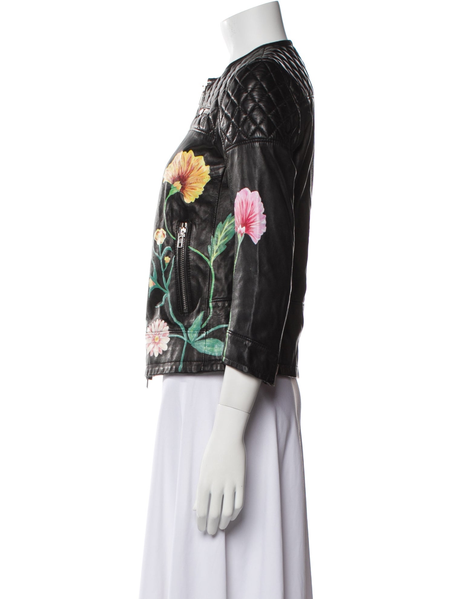 S.W.O.R.D 6.6. 44. Leather Printed Biker Jacket